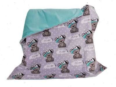Baby Blanket Double Sided Swaddle Light & Soft 80/80 cm, 100% cotton