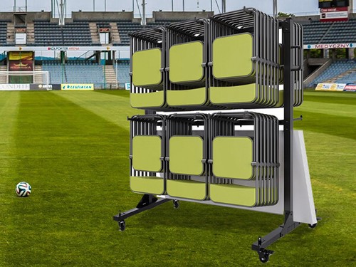 TECSPACE Folding Table and Chair Cart with cover, 800 LBS Capacity for 84 Chairs