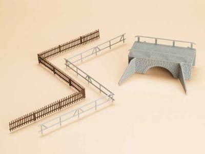Auhagen 42555 Gauge H0 Small Stone Bridge Original Packaging