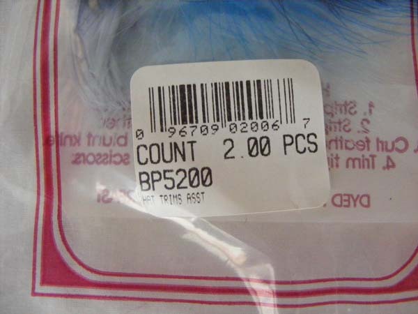 4 ZUCKER & FIBRE CRAFT FEATHER PACKAGES