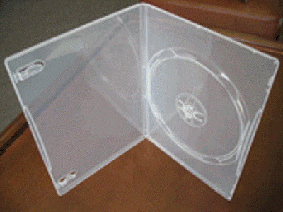 10 SLIM 7MM SUPER CLEAR SINGLE DVD CASE MOVIE BOX PSD17