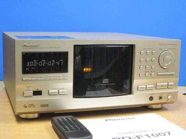 ジャンク Pioneer PD-F1007　301枚 CDプレイヤー PIONEER PD-F1007 CD Changer w/ Remote Power Supply Voltage