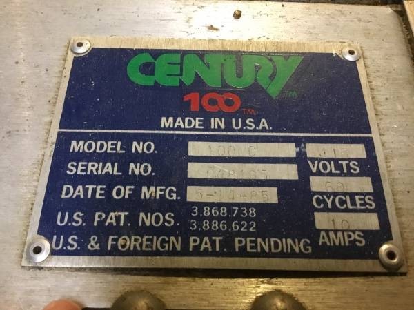 DBA Century 100 Bowling Lane Conditioner machine / Cleaner / Oiler AMF Brunswick