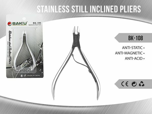 Tronchesina Pinza Taglio Acciaio Inossidabile Manicure Pedicure BAKU BK-108 mar