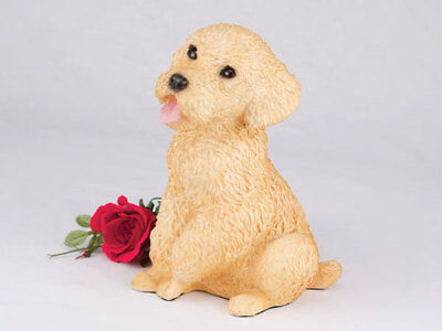 Small/Keepsake 65 Cubic Inches Apricot Miniature Poodle Resin ...