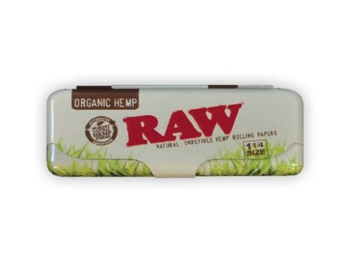 RAW Organic Hemp Metal Paper Case 1 1/4 size