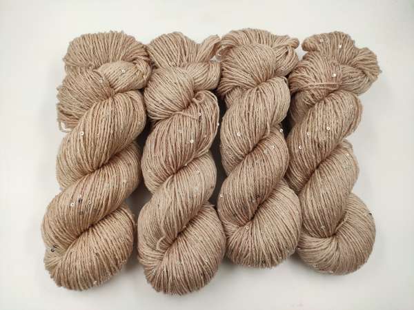 HandgefÃ¤Rbtes Merino Paletti Garn 100 G -  Kaschmir  572