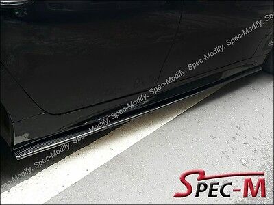 DP Style Carbon Fiber Side Skirts EXTENSIONS Add on Lip For BMW E60 M5 2004-2010