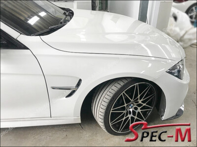 12-19 BMW F30 M3 Style Steel Fenders with Black Side Vent
