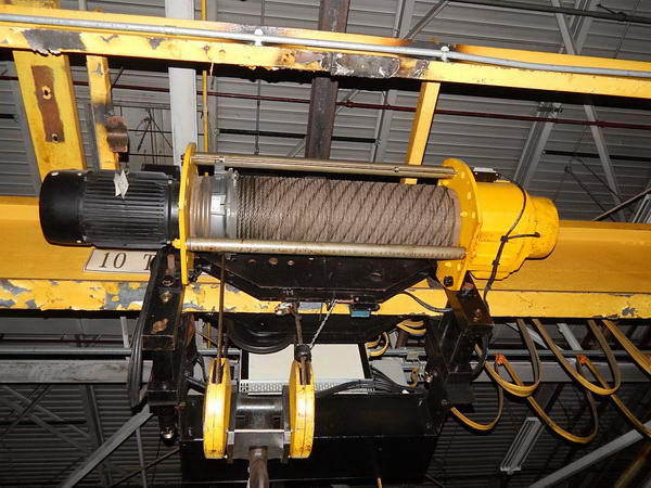 10 Ton P & H Hoist and 10 Ton Northern Bridge and End Trucks with Runway (51474)