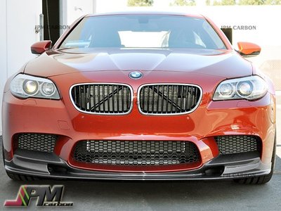 For 2012-2016 BMW F10 M5 Only 3D Style Carbon Fiber Front Bumper Add-on Lip