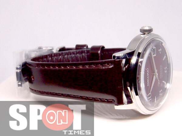Pre-owned Seiko Presage Cocktail Negroni Burgundy Automatic Ladies Watch Srpe41j1