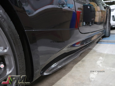 GS style Carbon Fiber Extension Side Skirts Lip For BMW 08-13 E92 E93 M3 Only