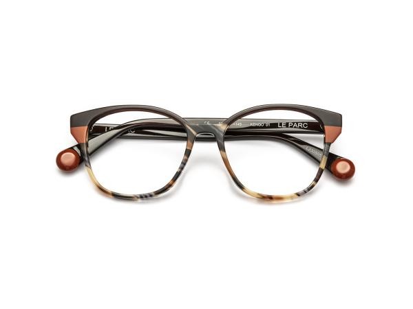 Le Parc KENGO 01 Damen Brille Kunststoff Oval Braun