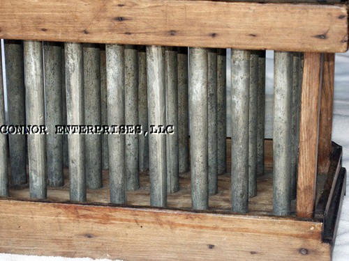 1770-1810 American Candle Mold 24 Tin Coated Steel Mold Tubes 1001