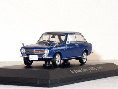 NISSAN Sunny 1000 1966 bluemetallic Norev 1:43