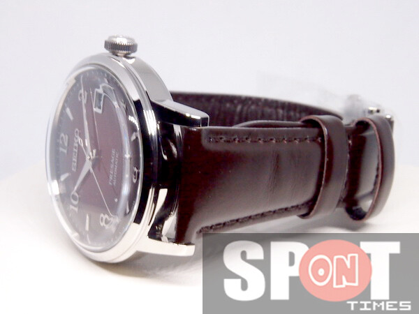 Pre-owned Seiko Presage Cocktail Negroni Burgundy Automatic Ladies Watch Srpe41j1