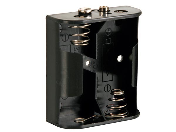 Boitier Coupleur Pour 2 Piles 1,5 Volt R14 Avec Contacts Ã  Pression 