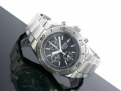 Pre-owned Seiko Chronograph 100m Alarm Men's Watch Sna533p1