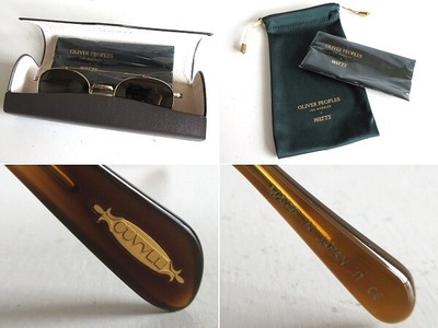 Pre-owned Oliver Peoples Watts Sun P-3 Type Double Bridge Sunglasses 49□21-145 Japan In Polarized Dark Gray