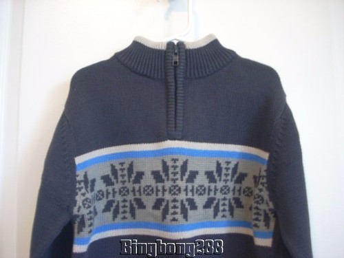 Gymboree ARCTIC TERRITORY Navy Blue Green Fair Isle Sweater Boy Size 4 NWT Fall