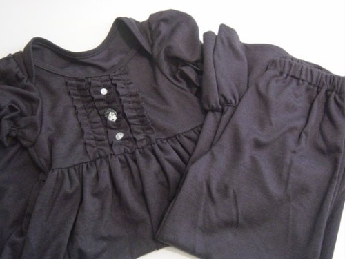 LOVES ME NOT Platinum Charcoal Gray Ruffle Dress, Ruffles & Leggings Girl Size 6