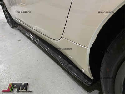 CS Style Carbon Fiber Side Skirts Add-On Lip For 15-17 Mazda MX-5 ND Miata CF