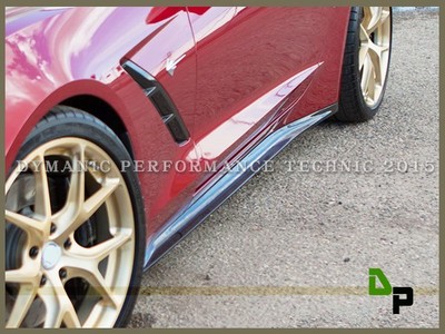 ST Style Carbon Side Skirts Add-on Lip for 14-18 Corvette C7 Stingary Z51 only