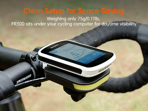 RAVEMEN FR300 for Garmin Wahoo Bicycle Head Light Bike Front Flashing Lighting