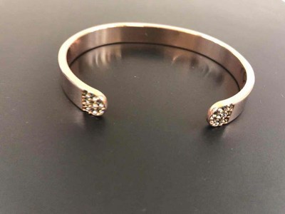 Mary Kay Silver Tone Ribbed Inspirational Metal Cuff Bracelet + Bonus Bracelet