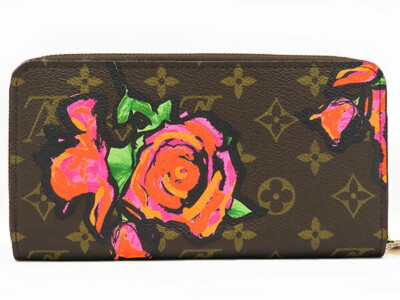 Louis Vuitton Monogram Rose Zippy Wallet Round Zipper Long
