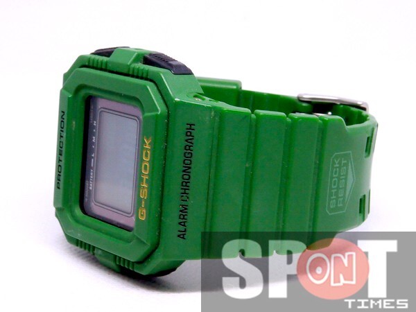 Pre-owned Casio G-shock Vintage Style Solar Power Men's Watch G-5500c-3