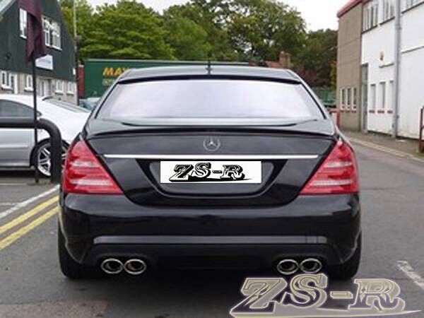 W221 07 13 S350 S550 S63amg Trunk Spoiler Lip W Roof Wing Painted 197 Obsidian Ebay