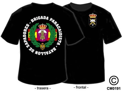 CAMISETAS MILITARES: BRIGADA PARACAIDISTA - BATALLON DE ZAPADORES