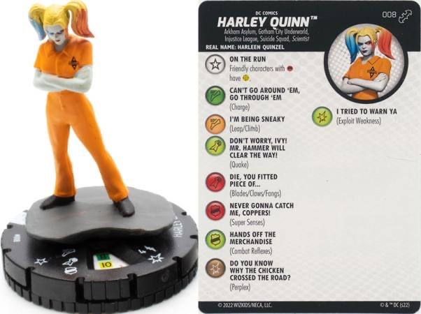 DC Heroclix Batman Team Up Common : Harley Quinn - 008