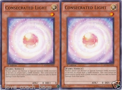 Consecrated Light SDLS X 3 1st  Yugioh Mint Cards