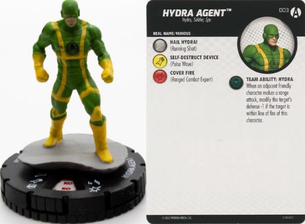 Marvel Heroclix Avengers Forever Common : Hydra Agent - 003