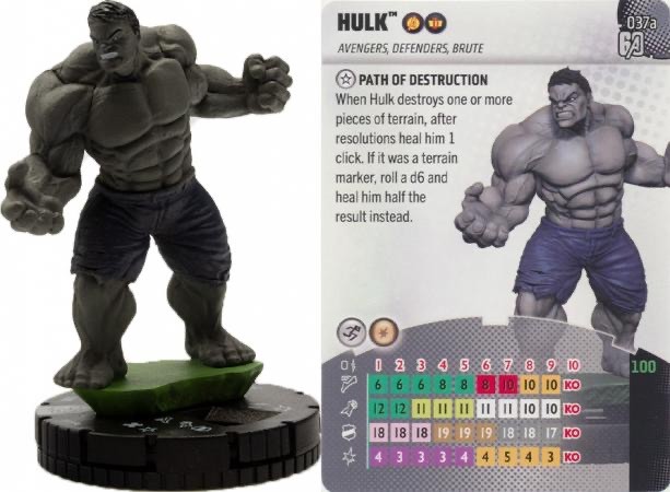Marvel Heroclix Avengers 60th : Rare Hulk - 037a