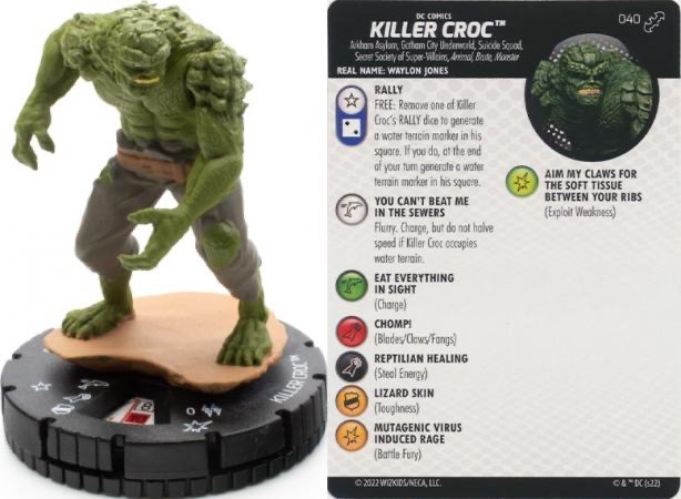 DC Heroclix Batman Team Up Rare : Killer Croc - 040