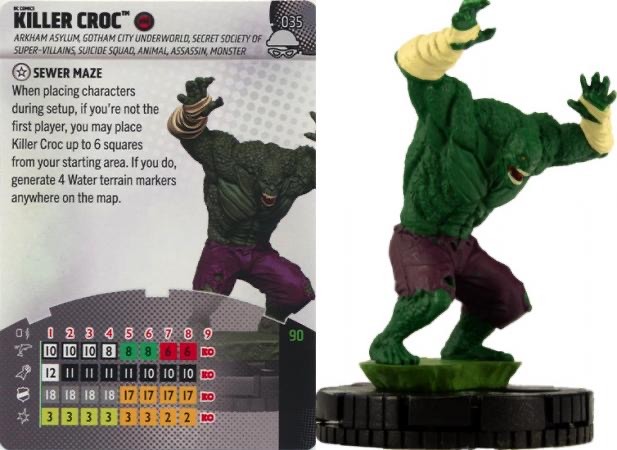 DC Heroclix Notorious : Killer Croc - 035 Rare