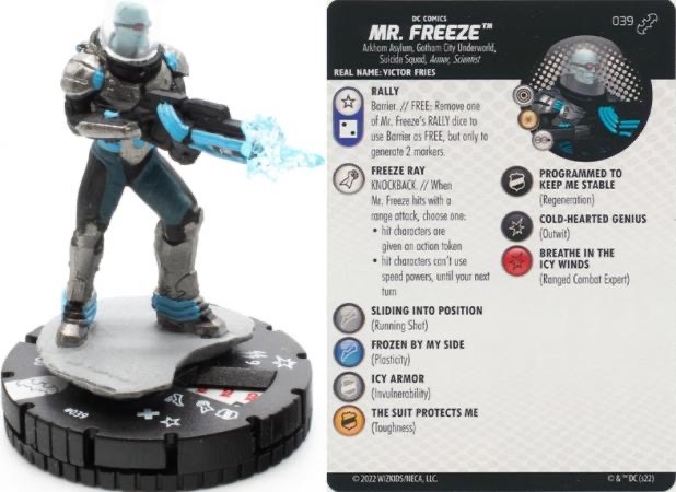 DC Heroclix Batman Team Up Rare : Mr. Freeze - 039
