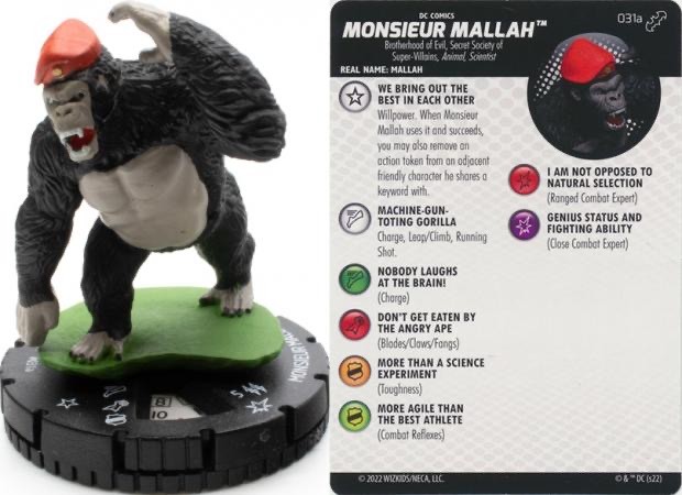 DC Heroclix Batman Team Up Rare : Monsieur Mallah - 031a