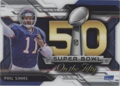 2015 Topps Chrome Mini Phil Simms #SBDC-PS