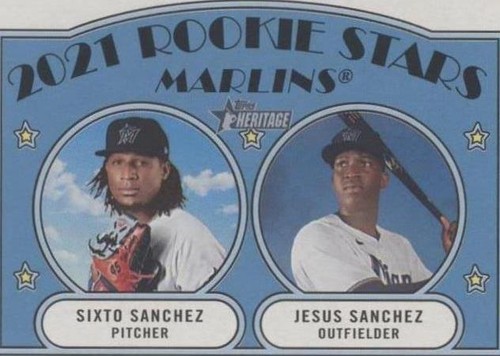 2021 Topps Heritage - Jesus Sanchez Sixto Sanchez #15