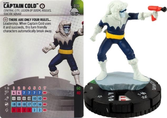 DC Heroclix Notorious : Captain Cold - 031 Uncommon