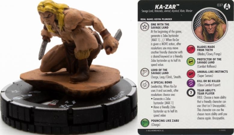 Marvel Heroclix Avengers Forever Rare : Ka-zar - 037