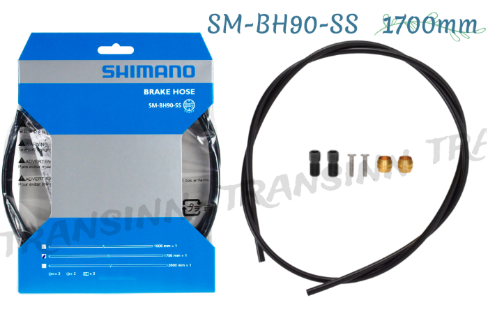 Shimano BH90-SS 1700mm Disc Brake Hose Kit Black (for Deore M615 Disc Brake)