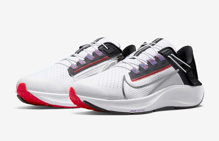 

Женские кроссовки Nike Zoom Pegasus 38 Flyease WIDE белые красные серебристые DA6700-101 размер 8, Белый, Nike Zoom Pegasus