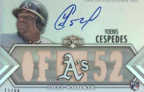 2012 Topps Triple Threads - Yoenis Cespedes #138