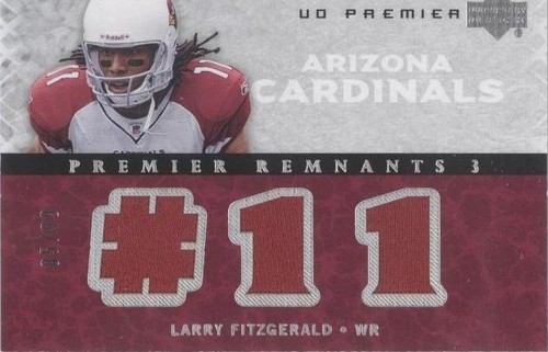 2007 UD Premier Larry Fitzgerald #PR3-LF